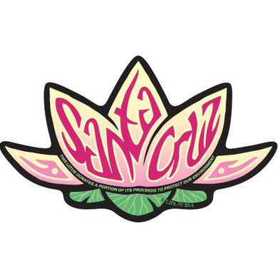 Santa Cruz Lotus Flower Sticker
