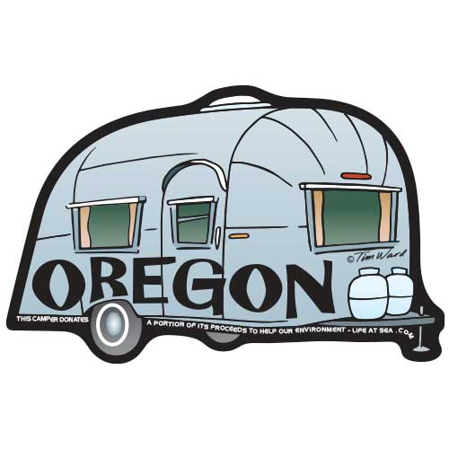 Oregon Camper Sticker
