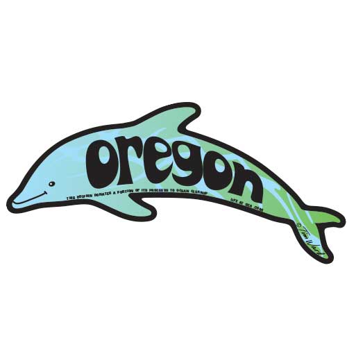 Oregon Dolphin Sticker