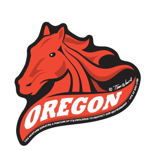 Oregon Mustang Sticker