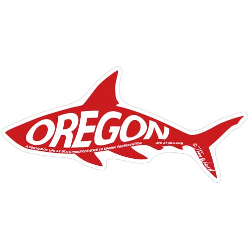 Oregon Shark Sticker