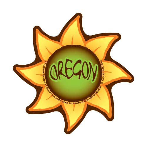 Oregon Sunflower Sticker