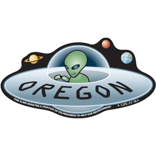 Oregon UFO Sticker