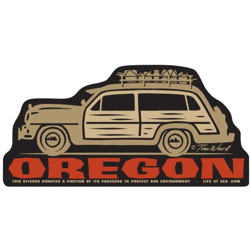 Oregon Woody 'Camper' Sticker