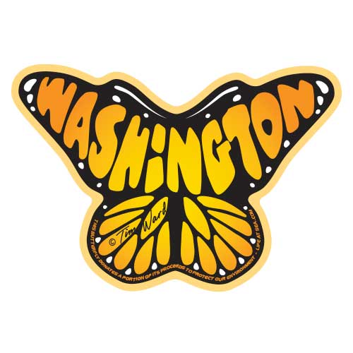 Washington Butterfly Sticker