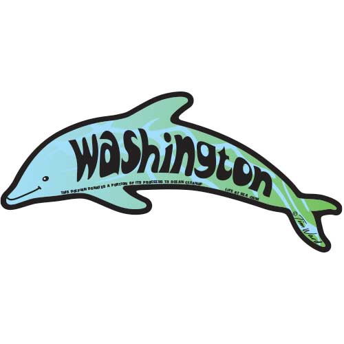 Washington Dolphin Sticker