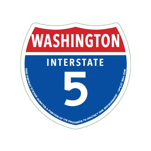 Washington Highway 5 Sticker