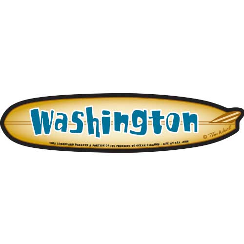 Washington Longboard Sticker