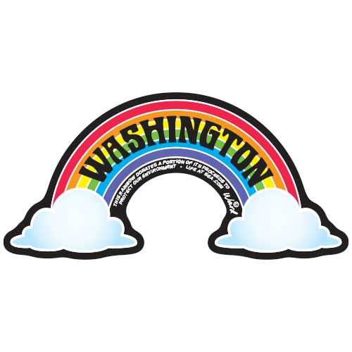 Washington Rainbow Sticker