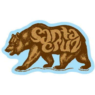 Santa Cruz Bear Sticker