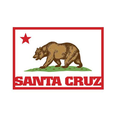 Santa Cruz Flag Sticker