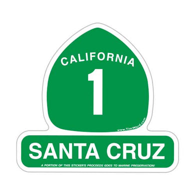 Santa Cruz Highway 1 Sticker