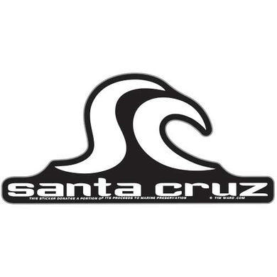 Santa Cruz Icon Sticker (Black)