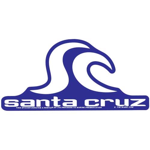 Santa Cruz Icon Sticker Blue Life At Sea by Tim Ward Life At