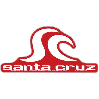 Santa Cruz Icon Sticker (Red)