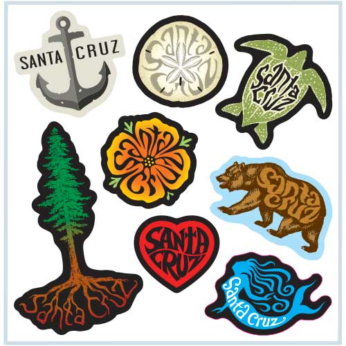 Santa Cruz Mini Sticker Sheet #2