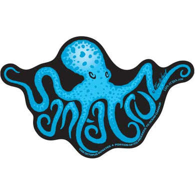 Santa Cruz Octopus Sticker (Blue)