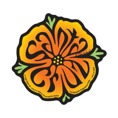 Santa Cruz Poppy Sticker