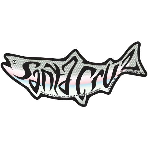 Santa Cruz Salmon Sticker