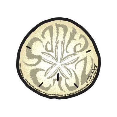 Santa Cruz Sand Dollar Sticker