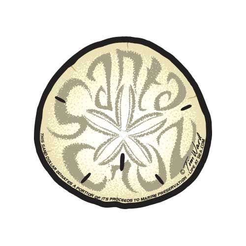 Santa Cruz Sand Dollar Sticker