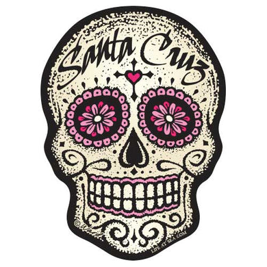 Santa Cruz Sugar Skull Pink Sticker