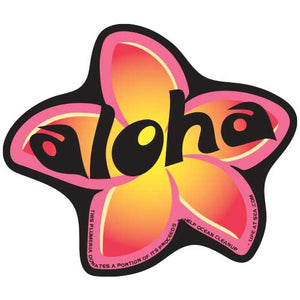 Aloha Plumeria Sticker