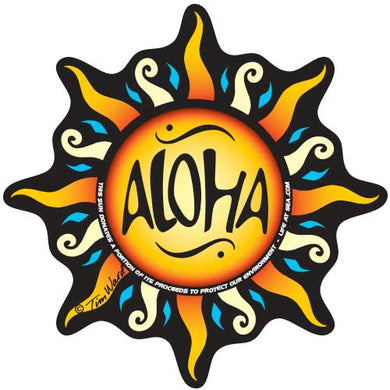 Aloha Sun Sticker