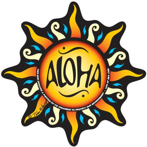 Aloha Sun Sticker