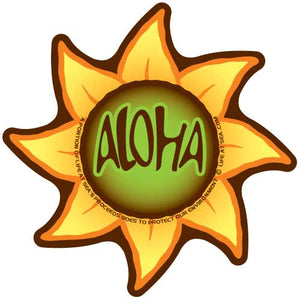 Aloha Sunflower Island Sticker
