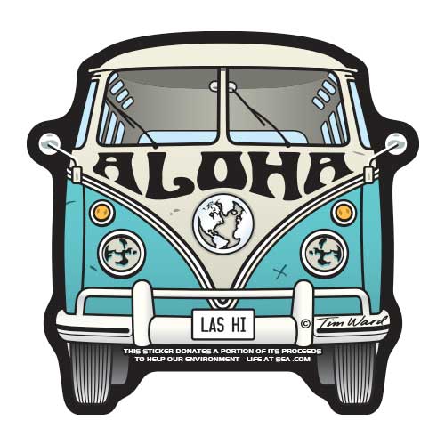 Aloha VW Bus Front Sticker