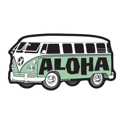 Aloha VW Bus Sticker