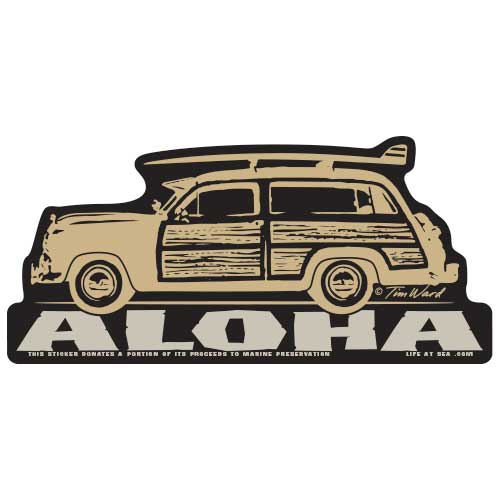 Aloha Woody Sticker
