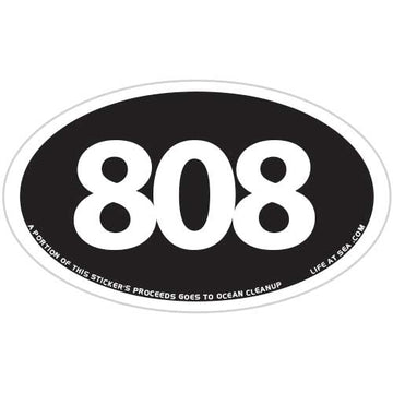 Aloha Area Code 808 Sticker - Life At Sea by Tim Ward – Life At Sea Co