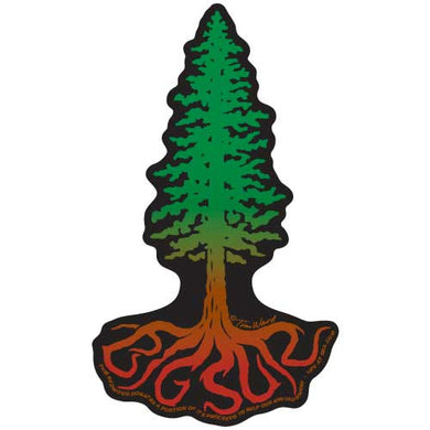 Big Sur Redwood Roots Sticker