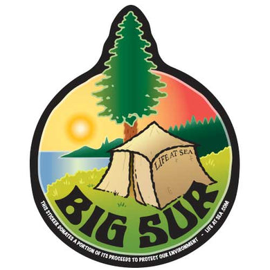 Big Sur Camping Day Sticker