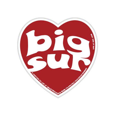 Big Sur Heart Sticker