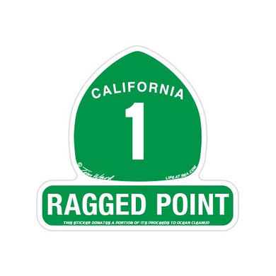 Big Sur Highway 1 'Ragged Point' Sticker