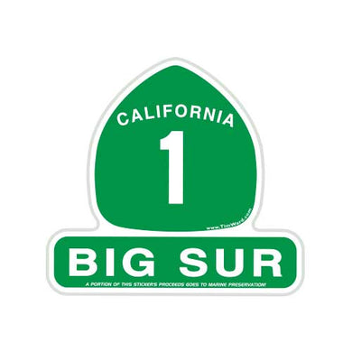 Big Sur Highway 1 Sticker