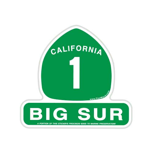 Big Sur Highway 1 Sticker