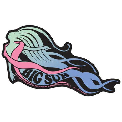 Big Sur Mermaid Breast Cancer Research Sticker