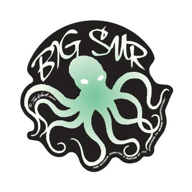 Big Sur Octopus (Black) Sticker
