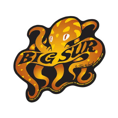 Big Sur Octopus (Orange) Sticker