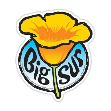 Big Sur Poppy Sticker