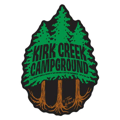 Big Sur Redwood 3 Trees Sticker 'Kirk Creek Campground'