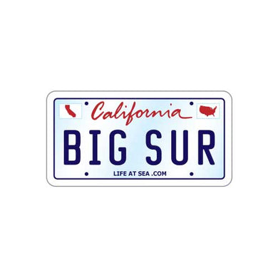 Big Sur License Plate 'Small Sticker'