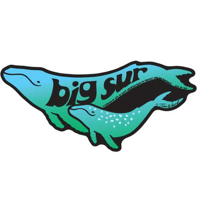 Big Sur Whale Sticker