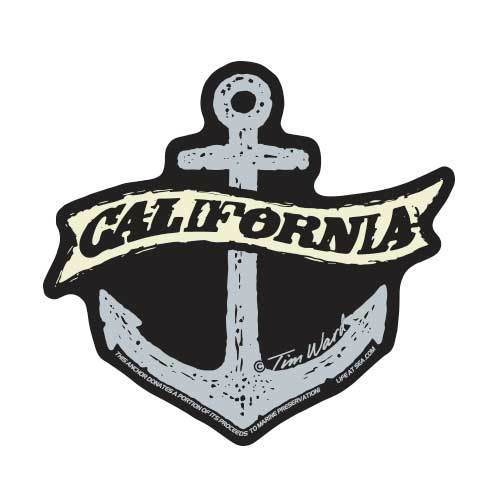 California Anchor Sticker