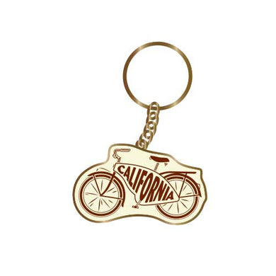 California Beach Cruiser Bike Keychain