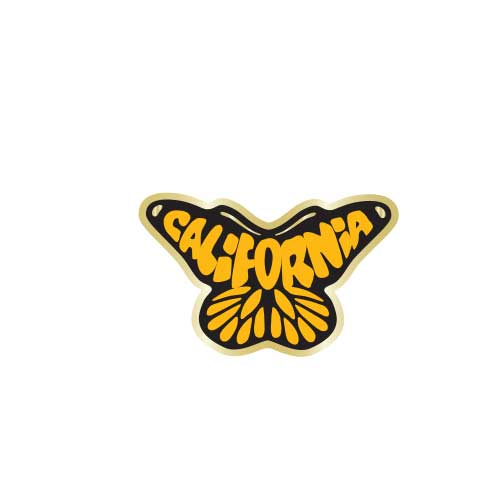 California Butterfly Monarch Collector Pin